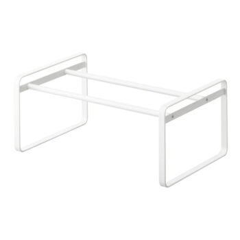 Biela kovová teleskopická polica na topánky Kobe - YAMAZAKI – Obrázok 3