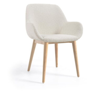 Biela jedálenská stolička Konna – Kave Home