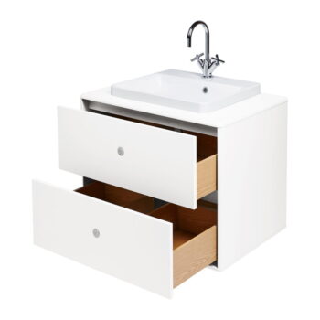 Biela závesná skrinka s umývadlom bez batérie 80x62 cm Color Bath – Tom Tailor – Obrázok 11