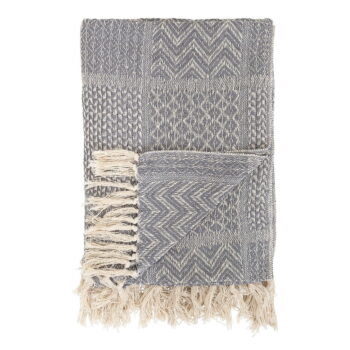 Sivá deka Bloomingville Throw, 130 × 160 cm - Image 2