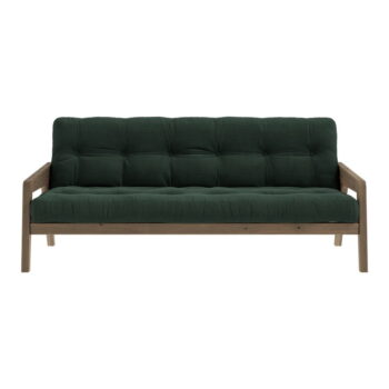 Zelená menčestrová rozkladacia pohovka 204 cm Grab - Karup Design