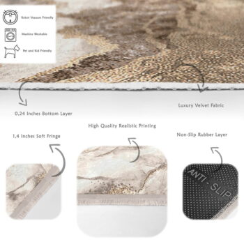 Béžový koberec behúň 80x200 cm - Mila Home – Obrázok 6