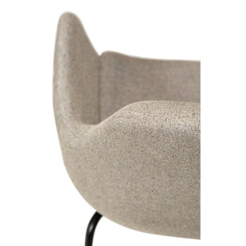 Béžové kreslo z textílie buklé Zimmer – DAN-FORM Denmark - Image 10