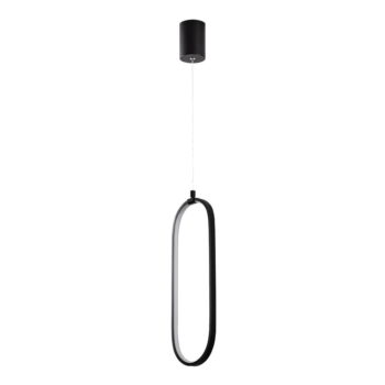 Čierne LED závesné svietidlo Can – Opviq lights