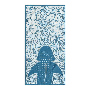 Modrá plážová osuška 90x180 cm Shark - DecoKing - Image 2