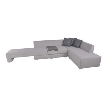 Sivý záhradný lounge set pre 5 Wellington – Garden Pleasure – Obrázok 3