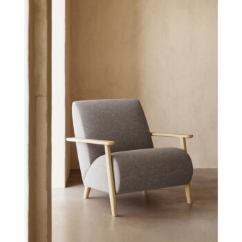Sivé kreslo Meghan – Kave Home - Image 6