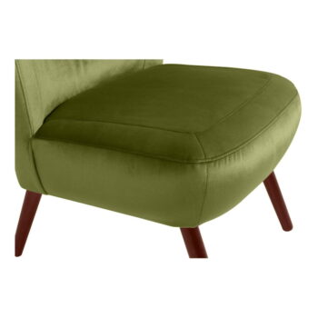 Zelené kreslo Max Winzer Sari Velvet – Obrázok 3