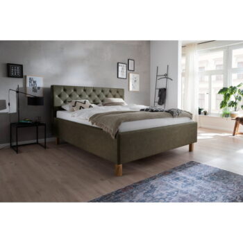 Zelená dvojlôžková posteľ Meise Möbel San Remo, 160 x 200 cm – Obrázok 2