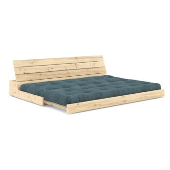 Modrá menčestrová rozkladacia pohovka 196 cm Base – Karup Design – Obrázok 3