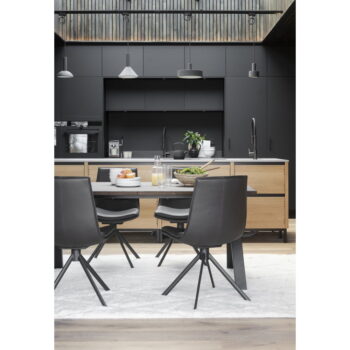 Rozkladací jedálenský stôl s doskou z dubového dreva 170x100 cm Carradale - Rowico - Image 5