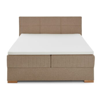 Béžová boxspring posteľ s úložným priestorom 160x200 cm Tambo – Meise Möbel - Image 10