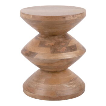 Okrúhly odkladací stolík z mangového dreva ø 35 cm Totem – Leitmotiv