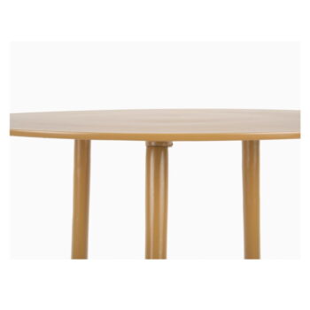 Horčicovožltý kovový odkladací stolík Leitmotiv Supreme, ø 42,5 cm – Obrázok 3