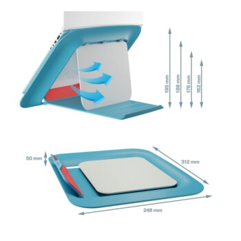 Nastaviteľný stojan na notebook ERGO Cosy – Leitz - Image 4