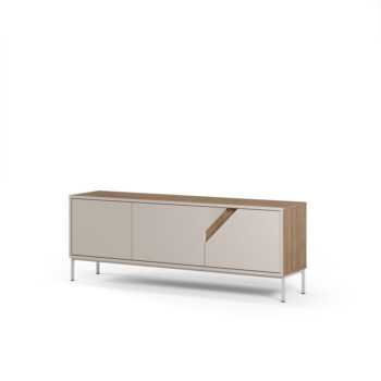 Komoda v dekore duba v krémovo-prírodnej farbe 150x55x35 cm Lilou – Marckeric – Obrázok 5