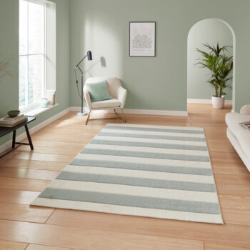 Koberec v mentolovej farbe 160x230 cm Cove Stripe – Catherine Lansfield - Image 4