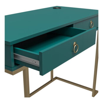 Zelený pracovný stôl CosmoLiving by Cosmopolitan Camila – Obrázok 6