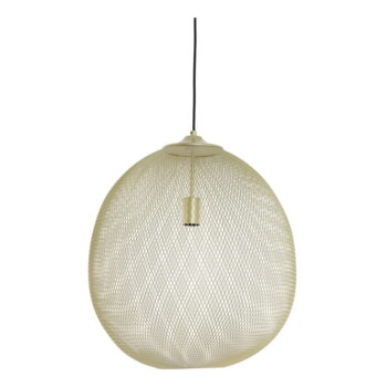Závesné svietidlo v zlatej farbe s kovovým tienidlom ø 50 cm Moroc – Light & Living