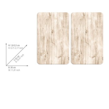 Kryty na sporák z tvrdeného skla v súprave 2 ks 52x30 cm Natural – Wenko - Image 5