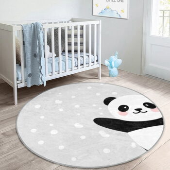 Svetlosivý detský koberec ø 120 cm Comfort – Mila Home - Image 7