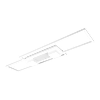 Biele LED stmievateľné stropné svietidlo na diaľkové ovládanie 28x100 cm Albany – Trio - Image 2