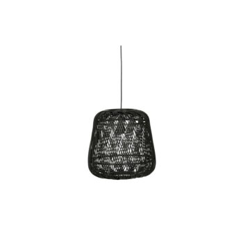 Čierna závesná lampa z bambusu WOOOD Moza, ø 36 cm – Obrázok 2
