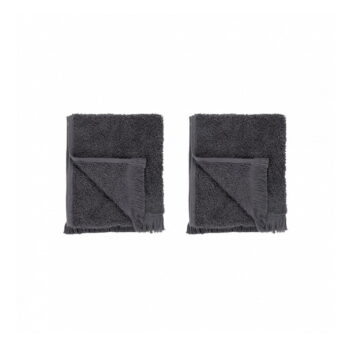 Tmavosivé bavlnené uteráky v súprave 2 ks 30x50 cm FRINO - Blomus – Obrázok 2