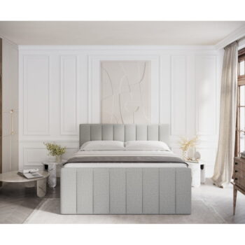Svetlosivá boxspring posteľ s úložným priestorom 140x200 cm Ruby – Maison de Rêve - Image 10