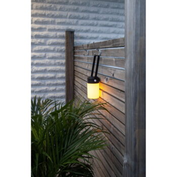 Čierno-béžový LED lampáš Star Trading Flame, výška 19 cm - Image 4