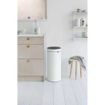 Biely dotykový oceľový odpadkový kôš 30 l Touch Bin – Brabantia - Image 4