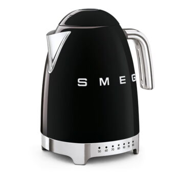 Čierna rýchlovarná kanvica z nehrdzavejúcej ocele 1,7 l Retro Style – SMEG - Image 3
