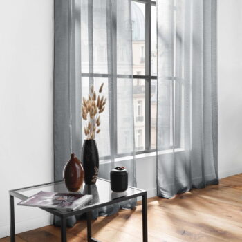 Sivá voálová záclona 140x240 cm Lissea – douceur d'intérieur - Image 4