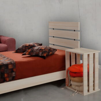 Jednolôžková posteľ v prírodnej farbe 90x200 cm Fuga – Kalune Design - Image 2