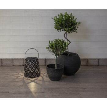 Čierny LED lampáš Star Trading Calabria, výška 28 cm - Image 6