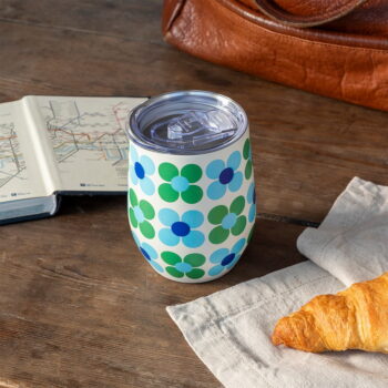 Cestovný hrnček 350 ml Blue and green Daisy – Rex London - Image 2