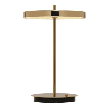 LED stolová lampa so stmievačom v zlatej farbe s kovovým tienidlom (výška  31 cm) Asteria Move – UMAGE - Image 5