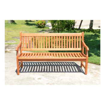 Hnedá drevená záhradná lavica New Jersey – Garden Pleasure - Image 3