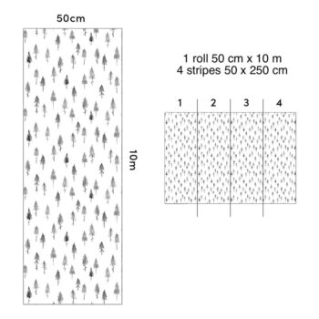 Detská tapeta 10 m x 50 cm Pine Woods – Lilipinso - Image 7