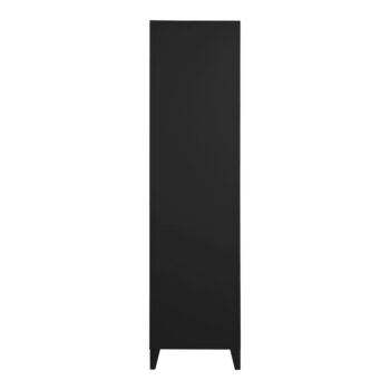 Čierna otvorená kovová šatníková skriňa 80x175 cm Salino – Støraa – Obrázok 3