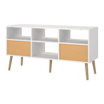 Biely TV stolík 117x61 cm Bodo – Tvilum – Obrázok 9
