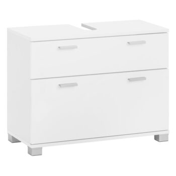 Biela skrinka pod umývadlo 70x55 cm Rowan – Støraa – Obrázok 2