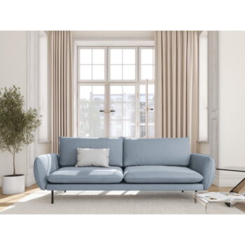 Svetlomodrá zamatová pohovka 200 cm Vienna – Cosmopolitan Design – Obrázok 5