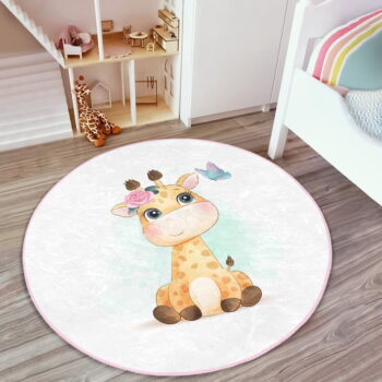 Biely detský koberec ø 120 cm Comfort – Mila Home - Image 7