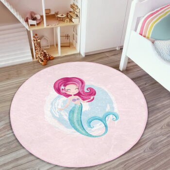 Ružový detský koberec ø 120 cm Comfort – Mila Home – Obrázok 4