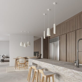 Biele závesné svietidlo s keramickým tienidlom ø 8 cm Alverna – Nice Lamps - Image 2