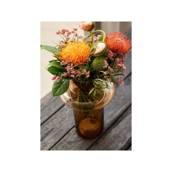 Oranžová sklenená váza Lyngby Glas Tube, výška 20 cm - Image 3