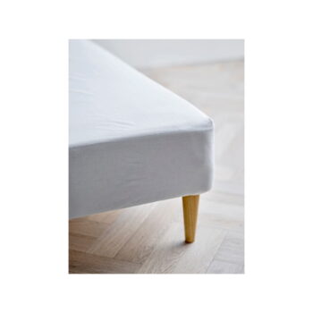 Biela napínacia plachta z Bio bavlny 90x200 cm Calm – Södahl - Image 2