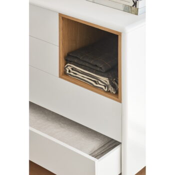 Krémovobiela komoda Teulat Corvo, 90 x 90 cm - Image 5
