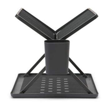 Tmavosivý kovový dvojposchodový odkvapkávač 37x33 cm – Brabantia - Image 4